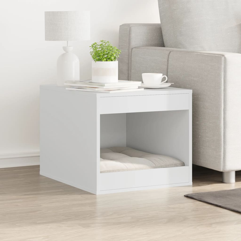 VidaXL Kattenbakkast 47x59x42 cm processed wood white