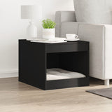 VidaXL Kattenbakkast 47x59x42 cm Processed Wood Black