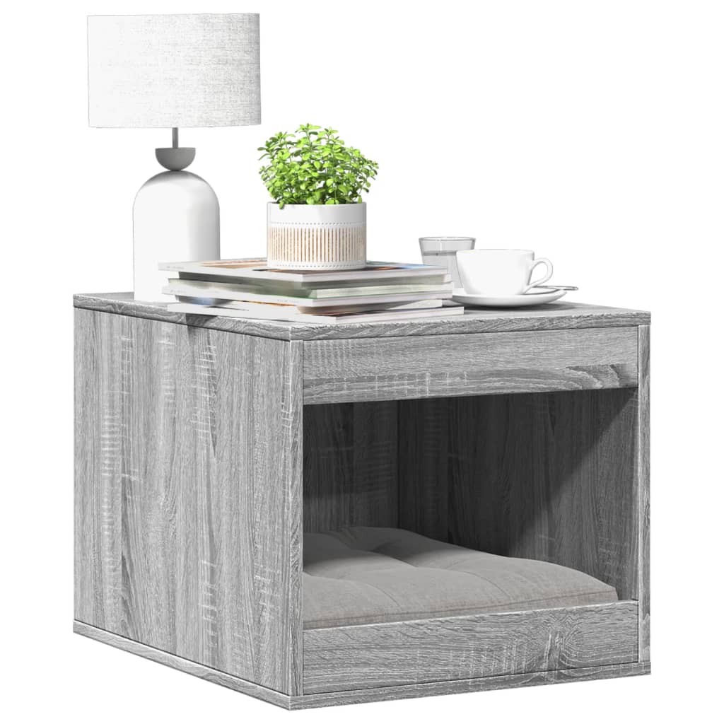 Vidaxl Cattenbakkast 47x59x42 cm Processed Wood Gray Sonoma Oak color