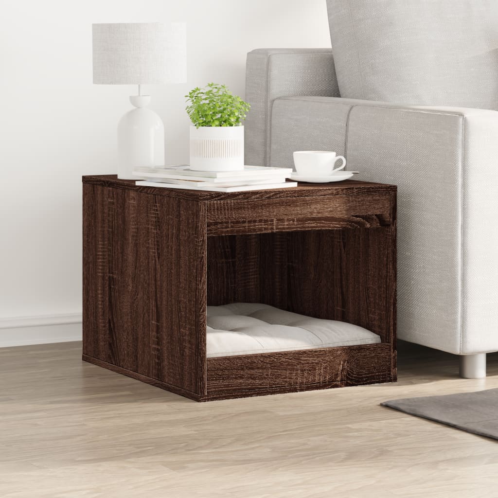 VidaXL Kattenbakkast 47x59x42 cm processed wood brown oak -colored