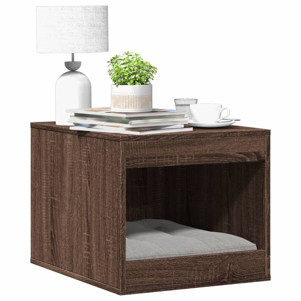 VidaXL Kattenbakkast 47x59x42 cm processed wood brown oak -colored