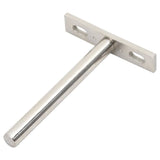 Vidaxl floating plank carriers 12st invisible Ø10x100 mm of carbon steel