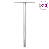 Vidaxl Floating Plank Carriers 12st Invisible Ø10x150 mm of carbon steel