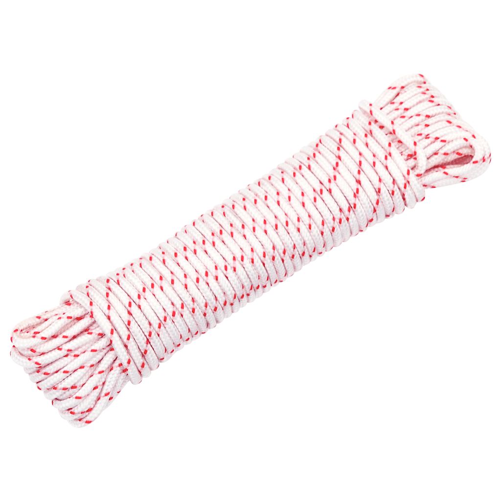 Vidaxl Trekkoord Start Cord White and Red Ø3 mm 10 m nylon