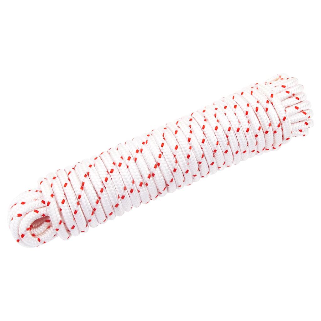 Vidaxl Trekkoord Start Kord Wäiss a rout Ø6 mm 10 m nylon