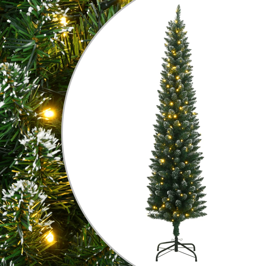 Vidaxl Kunstkerstboom narrow with 300 LEDs 240 cm
