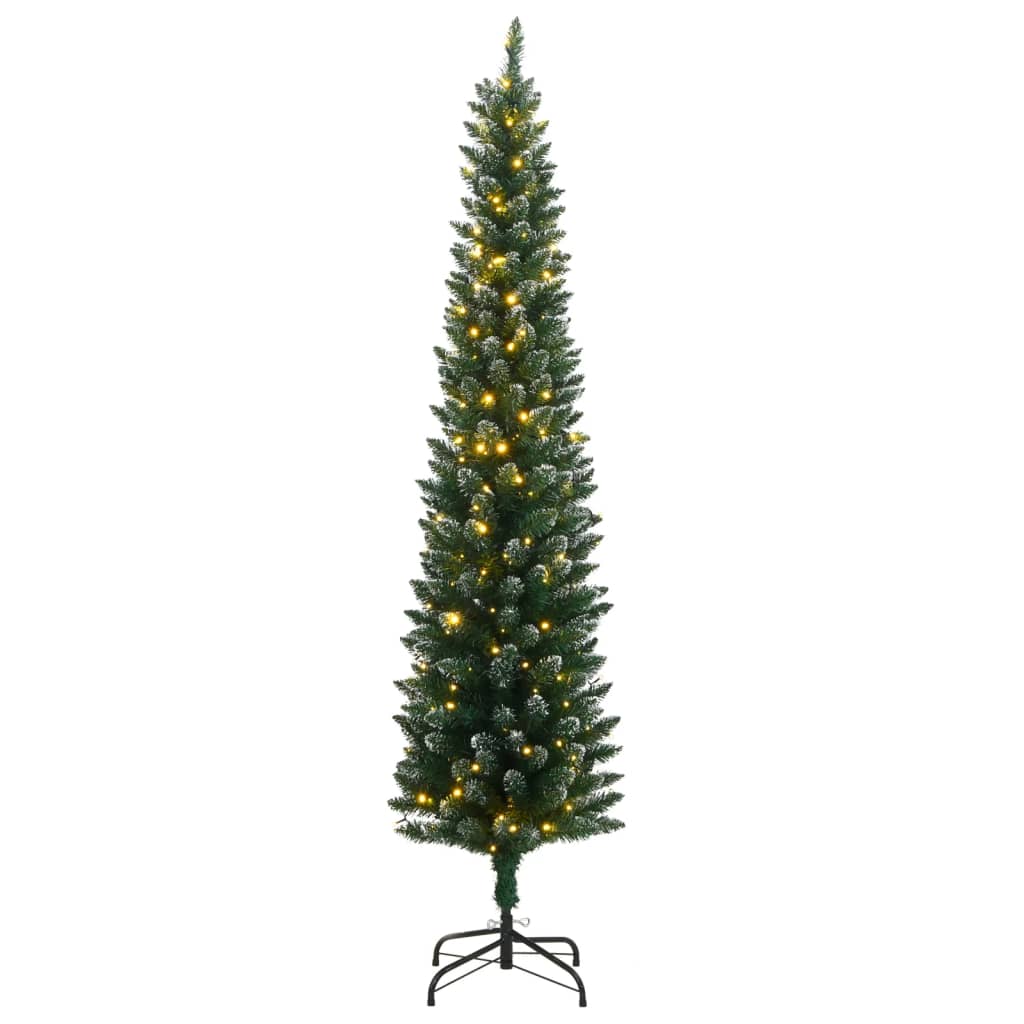 Vidaxl Kunstkerstboom narrow with 300 LEDs 240 cm