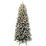 Vidaxl Kunstkerstboom with 300 LEDs and snow 210 cm
