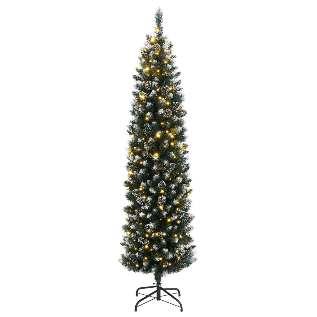 Vidaxl Kunstkerstboom narrow with 300 LEDs 210 cm