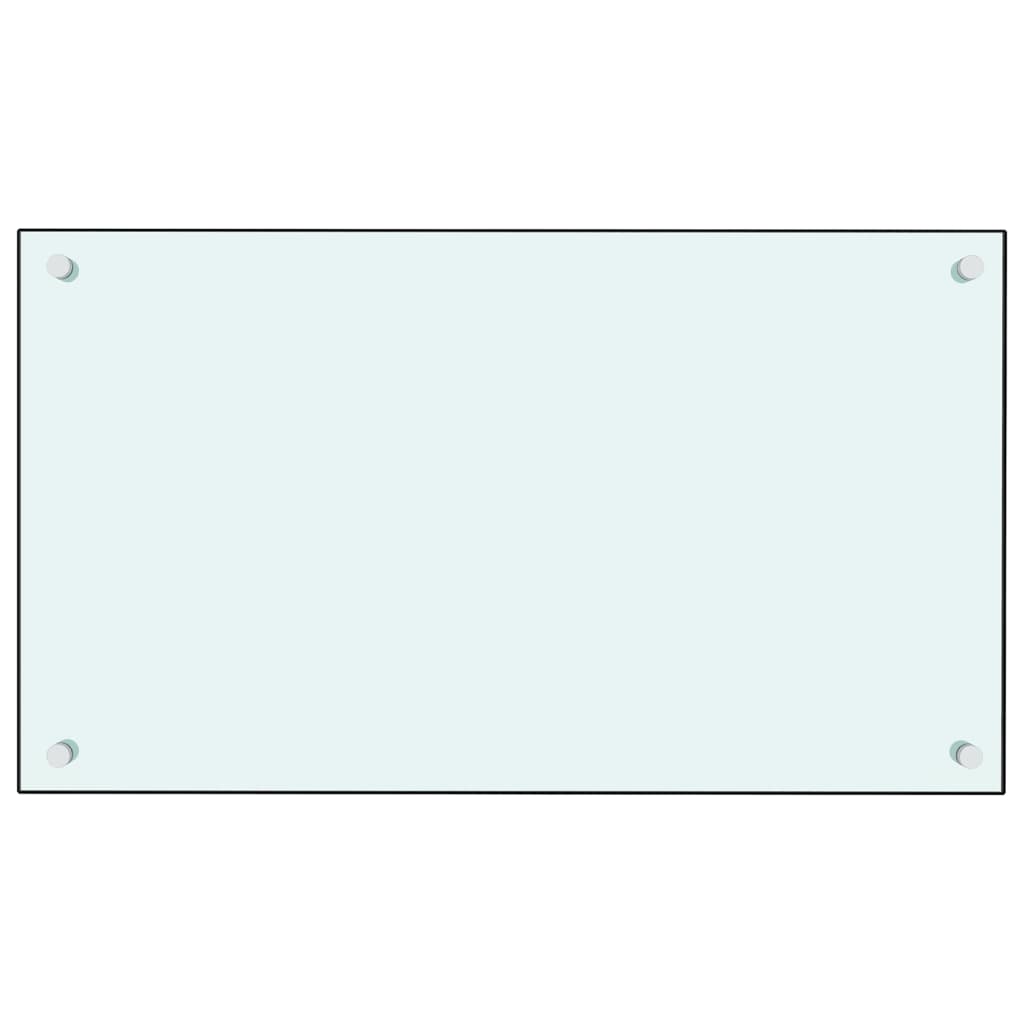 VidaXL splashing screens Kitchen 2 st 70x50 cm hardened glass white