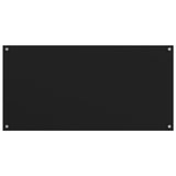 VidaXL splash -screens kitchen 2 st 80x50 cm hardened glass black