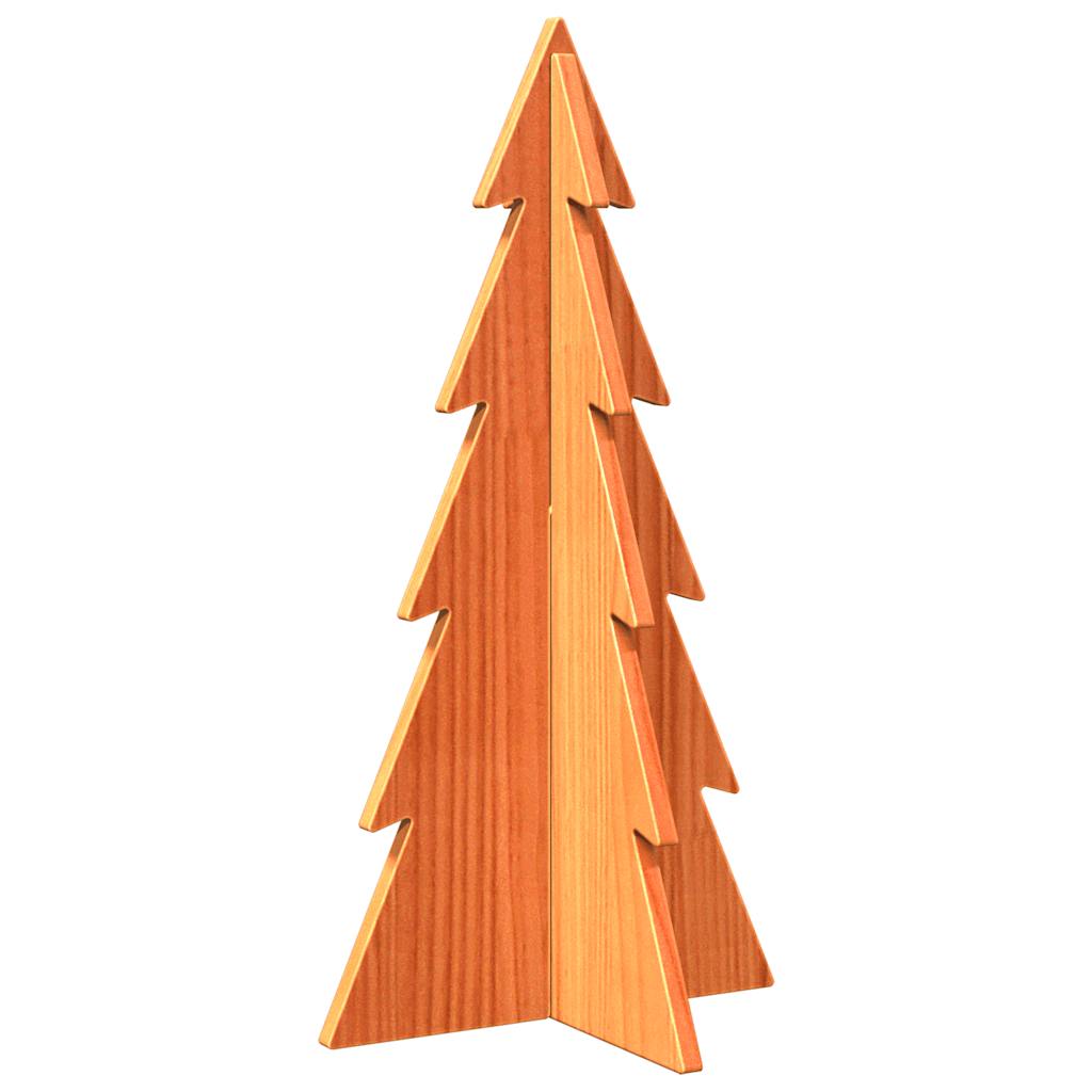 Vidaxl Decoración de Navidad Árbol de Navidad 59.5 cm Pino sólido Brown
