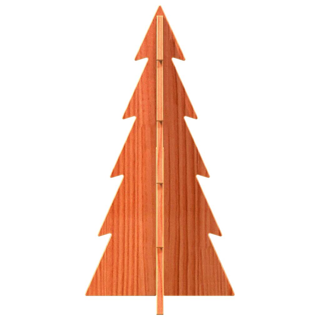 Vidaxl Decoración de Navidad Árbol de Navidad 59.5 cm Pino sólido Brown