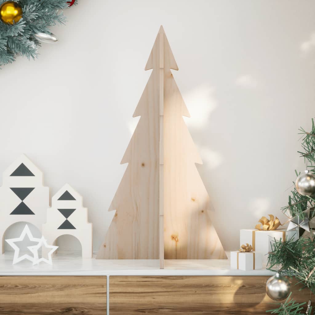 Vidaxl Christmas decoration Christmas tree 80 cm Solid pine