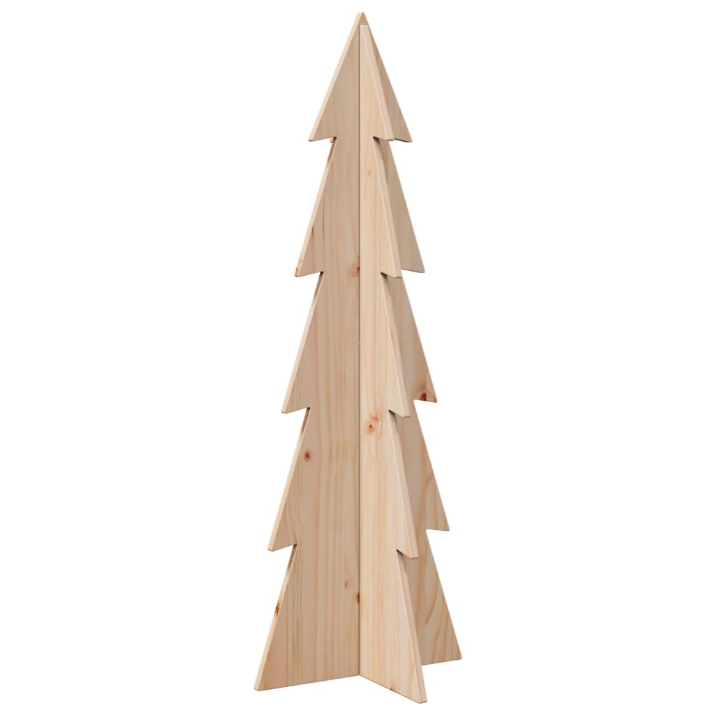 Vidaxl božično dekoracijo božično drevo 112 cm trden bor