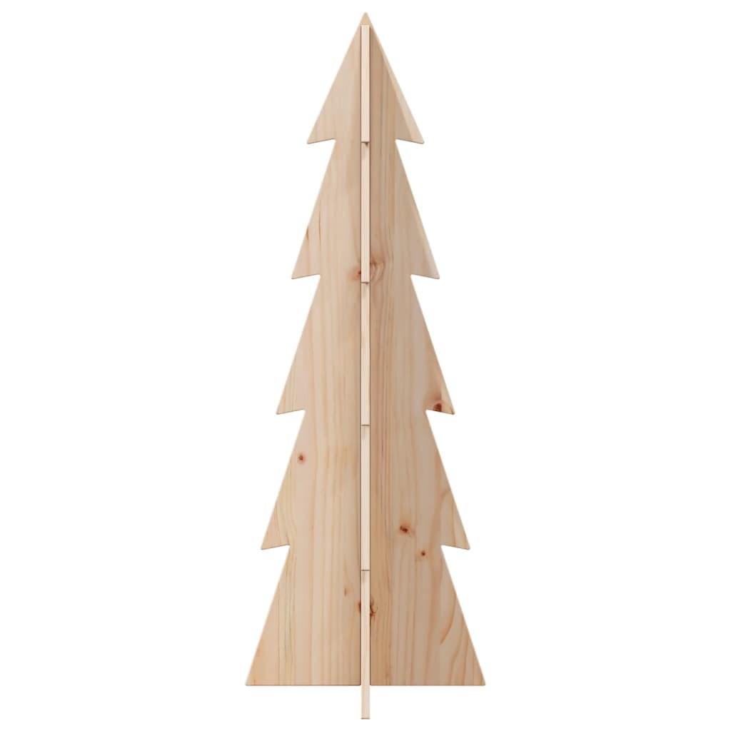 Vidaxl božično dekoracijo božično drevo 112 cm trden bor
