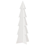 Vidaxl božično dekoracijo božično drevo 112 cm trden borov bel