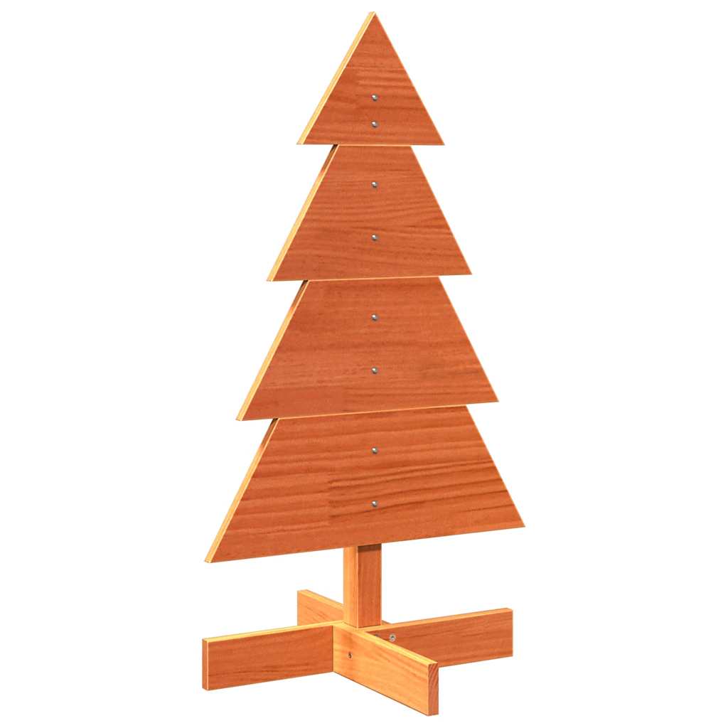 Vidaxl Christmas decoration Christmas tree 80 cm Solid pine wash brown