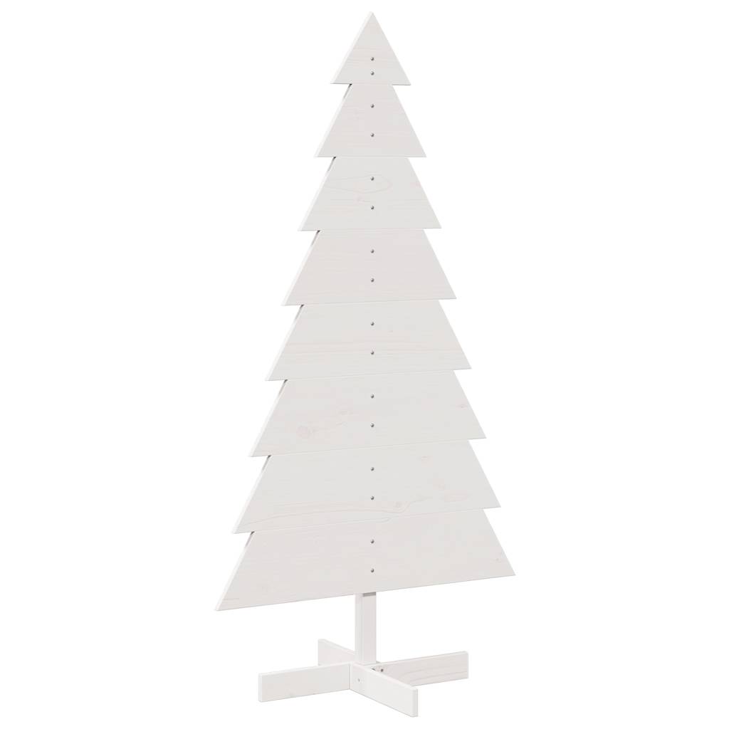 Vidaxl Božična dekoracija božično drevo 150 cm trden borov beli