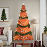 Vidaxl Christmas decoration Christmas tree 180 cm Solid pine wash brown