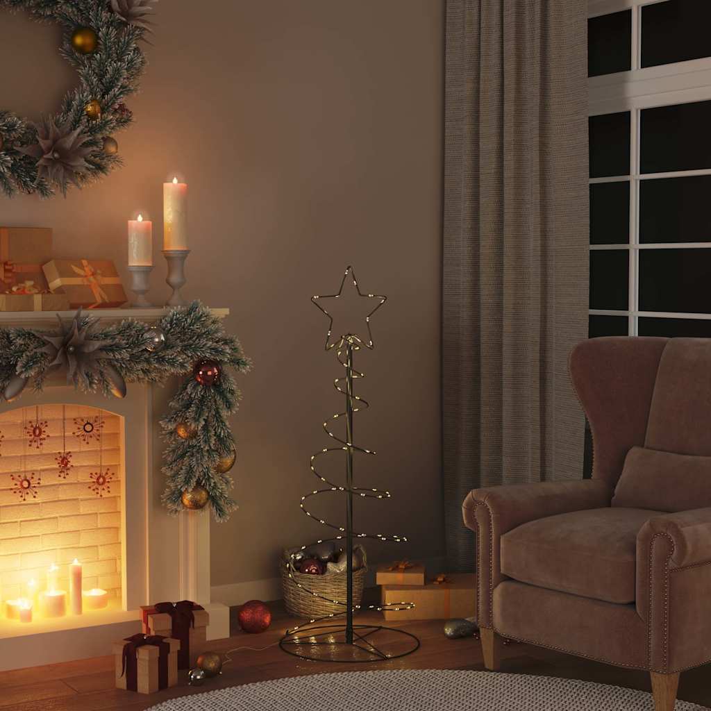 Vidaxl LED božično drevo 80 LED TELD WORM 120 cm