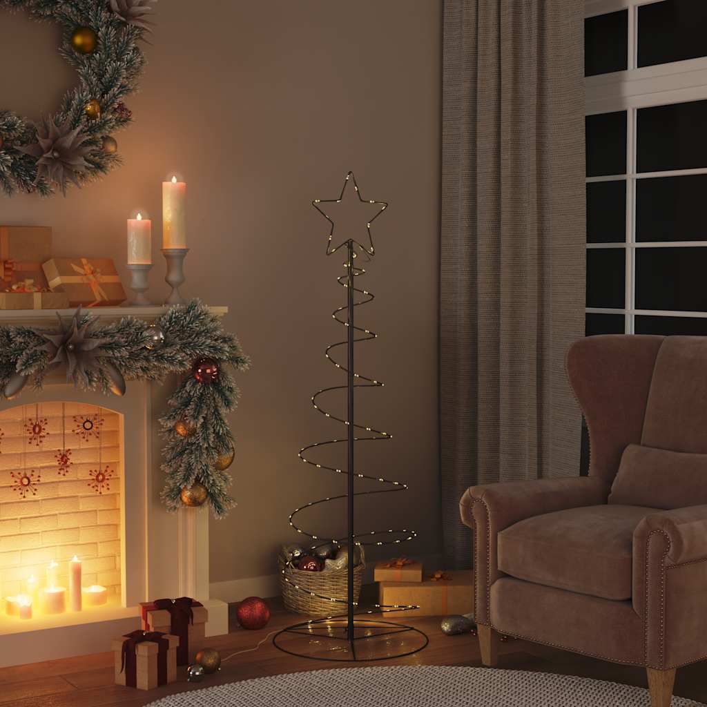 Vidaxl LED božično drevo 100 LED toploto bela 150 cm