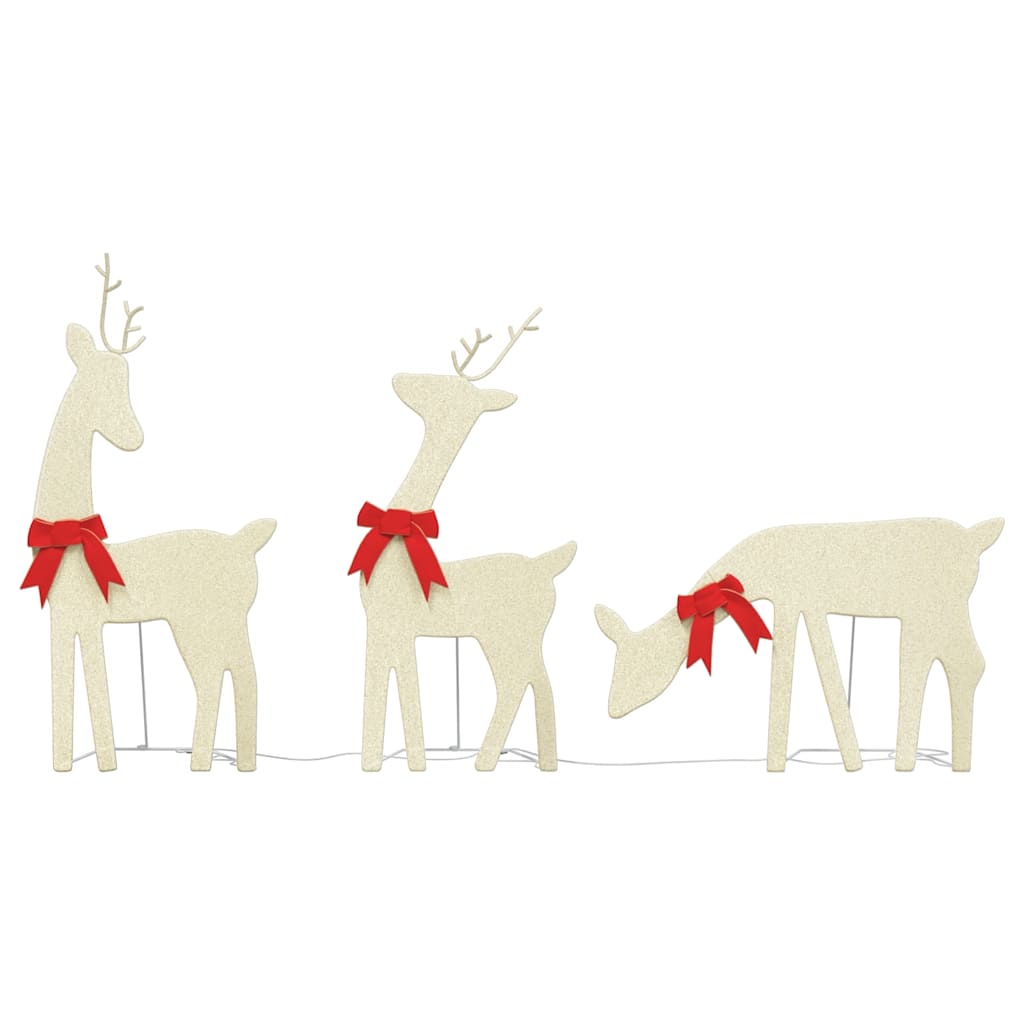 Vidaxl Christmas decoration reindeer 3 st 90 LEDs warm white