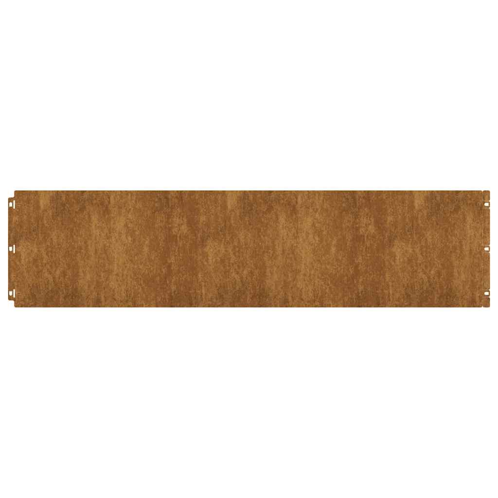 VidaXL grass edges 20 st 25x103 cm flexible weather steel