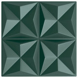 Vidaxl 48 ST Panele ścienne Origami 12 m² 50x50 cm xps zielony