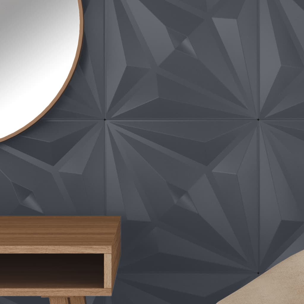 Vidaxl 48 ST Panele ścienne gwiazda 12 m² 50x50 cm xps szary