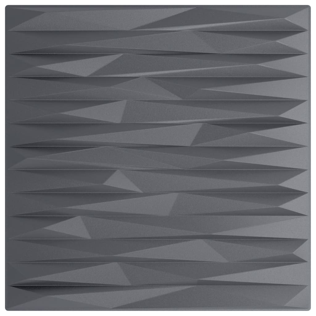 Vidaxl 24 st vægpaneler sten 6 m² 50x50 cm XPS Gray