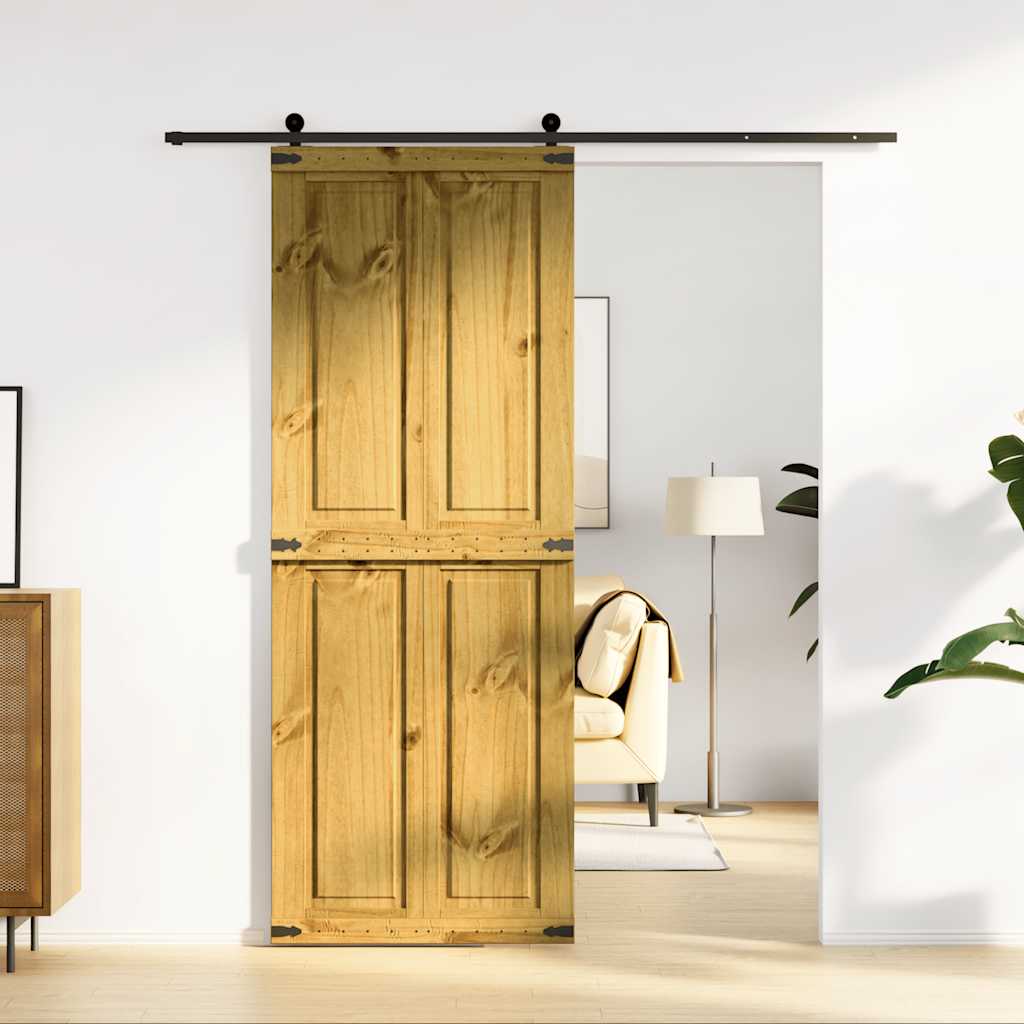 VidaXL sliding door Corona 80x210 cm Solid pine