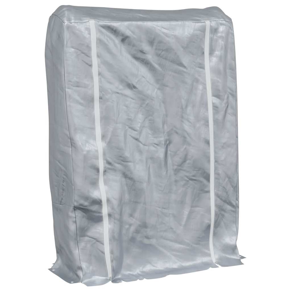 Kamin vidaxl z dežnim pokrovom 100x25x150 cm pocinkano jeklo