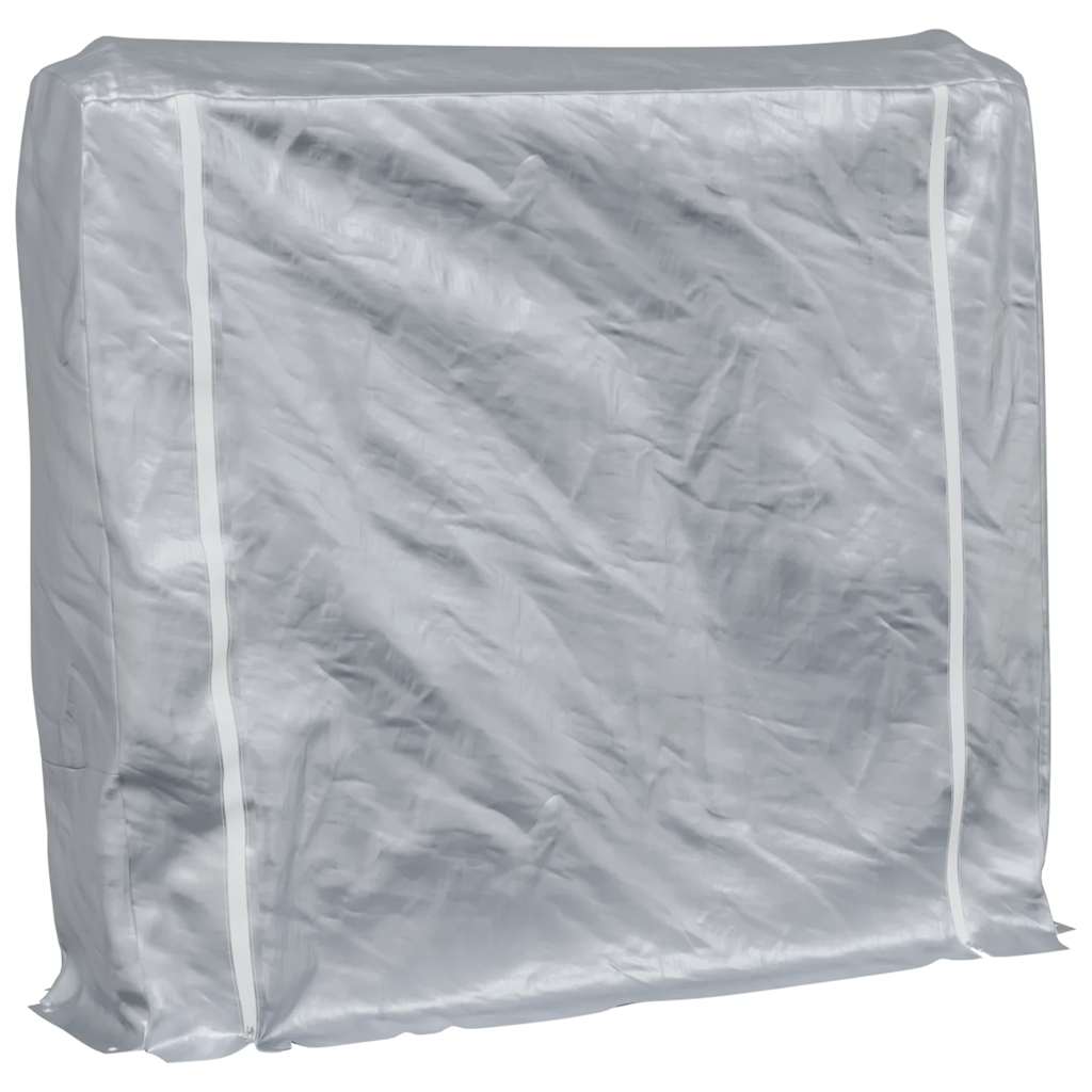 Vidaxl -Kamin mit Regenabdeckung 150x25x150 cm verzinkter Stahl