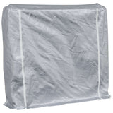 Vidaxl -Kamin mit Regenabdeckung 150x25x150 cm verzinkter Stahl