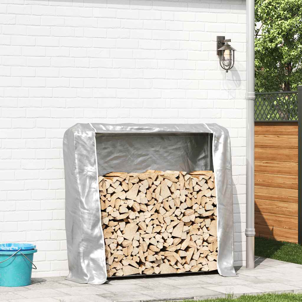 Vidaxl -Kamin mit Regenabdeckung 150x25x150 cm verzinkter Stahl