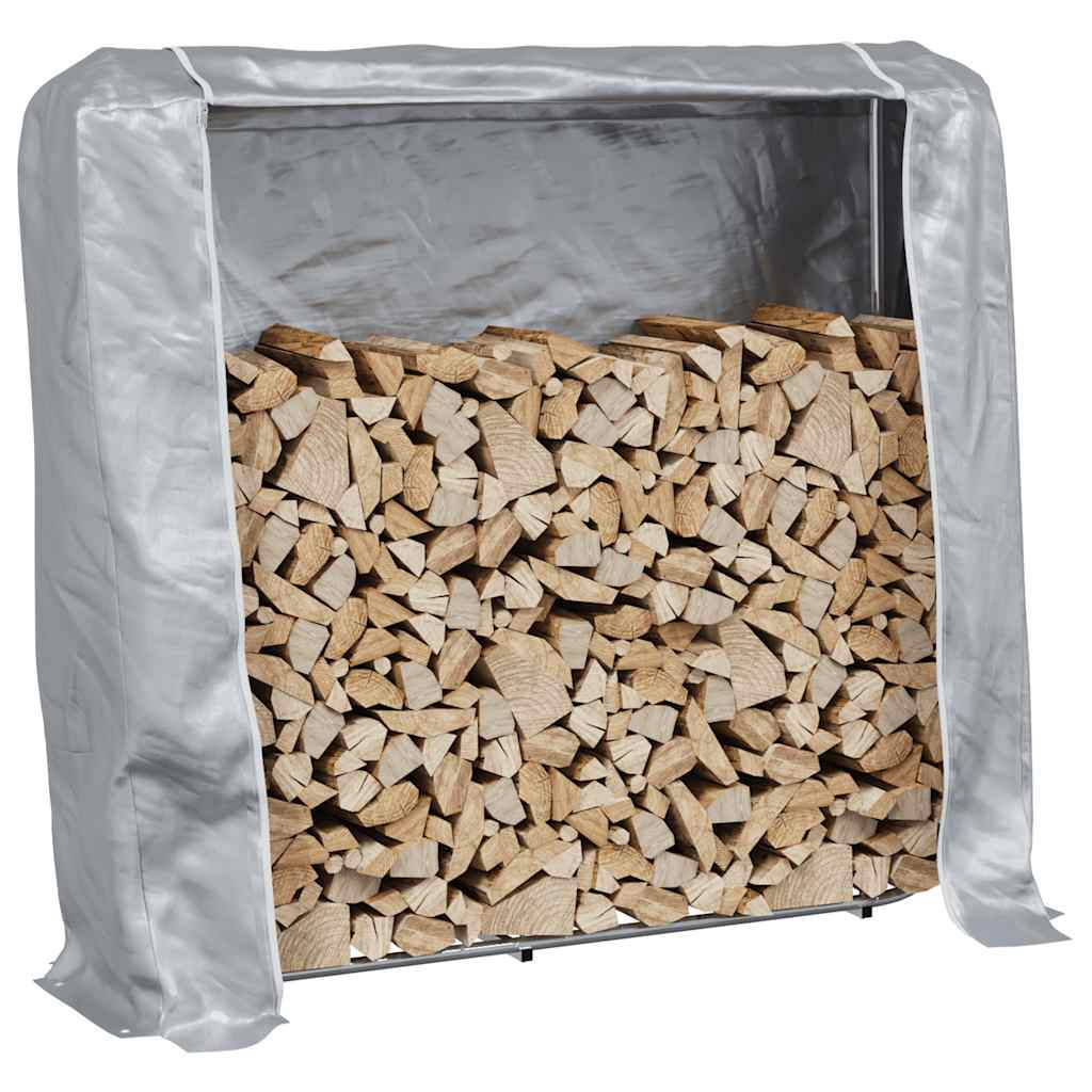 Vidaxl -Kamin mit Regenabdeckung 150x25x150 cm verzinkter Stahl