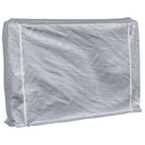 Vidaxl -Kamin mit Regenabdeckung 200x25x150 cm verzinkter Stahl