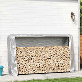 Vidaxl -Kamin mit Regenabdeckung 250x25x150 cm verzinkter Stahl