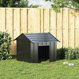 Vidaxl Dog Loft z dachem 85x107x81 cm ocynkowana stal