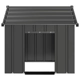 Vidaxl Dog Loft z dachem 85x107x81 cm ocynkowana stal