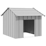 Vidaxl Hondwaft mat Dach 85x107x81 cm galvaniséiert Stol