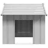 Vidaxl Hondwaft mat Dach 85x107x81 cm galvaniséiert Stol