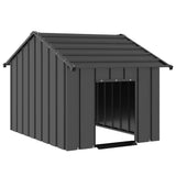 Vidaxl Hond Loftt mat Daach 83x130X85 cm galvaniséiert Stol