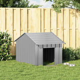 Vidaxl Dog Loft z dachem 83x130x85 cm ocynkowana stal