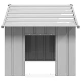 Vidaxl Dog Loft z dachem 83x130x85 cm ocynkowana stal