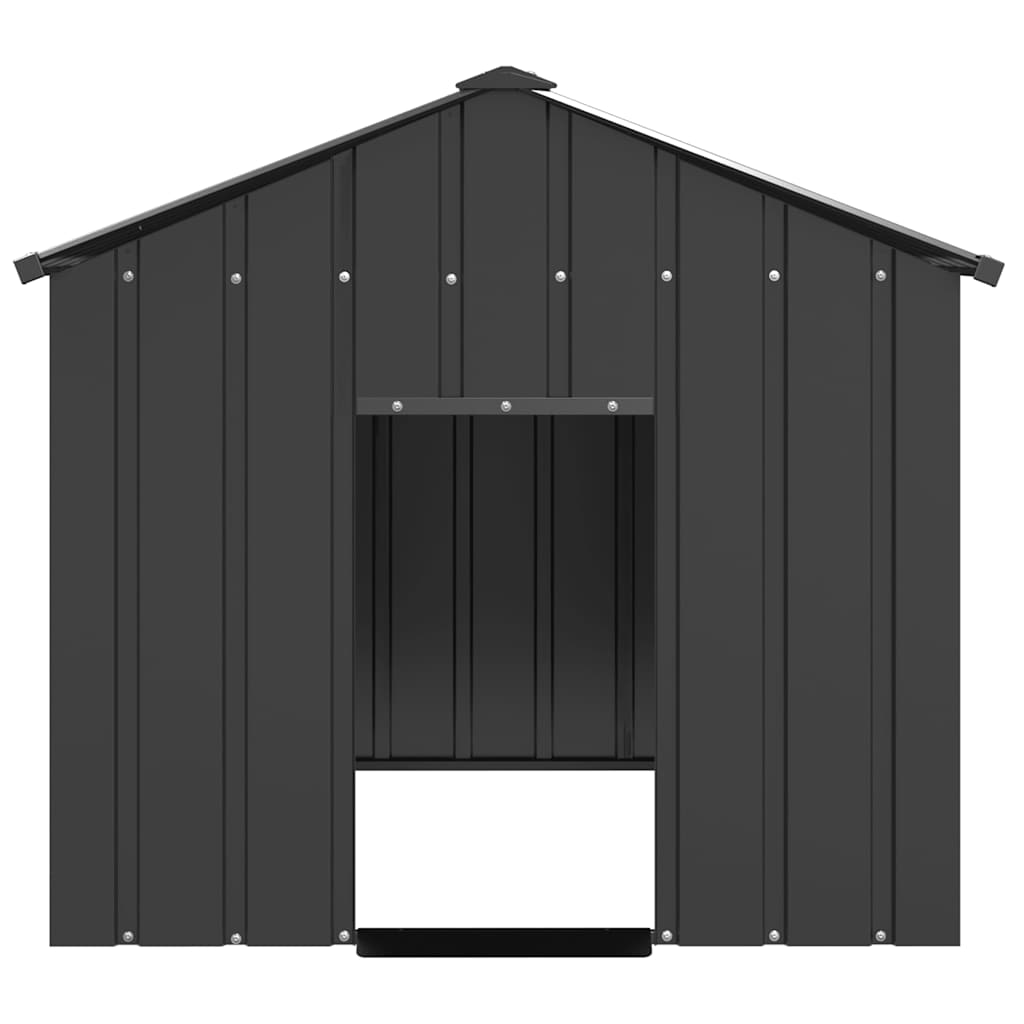 Vidaxl Dog podstrešje s streho 113x153x101 cm pocinkano jeklo