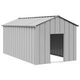 Casinha de cachorro Vidaxxl com telhado 114x202x101 cm aço galvanizado