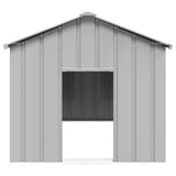 Casinha de cachorro Vidaxxl com telhado 114x202x101 cm aço galvanizado