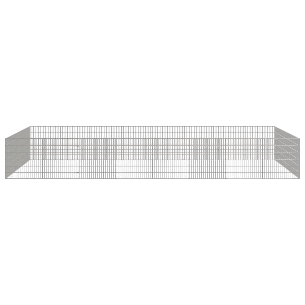 Vidaxl Animal Encosuation 24 Panels 54x60 cm galvanisert jern